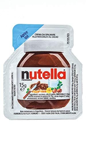 Ferrero Nutella paquete de ahorro 240 paquetes de 15g de crema untable