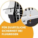 Ferplast Hundetransportbox Transportbox für große Hunde Atlas 70, Reisebox für Hunde, Sicherheitsverriegelung, Lüftungsgitter, 68,5 x 101 x h 75,5 cm Grau - 7