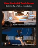 REDTIGER Dashcam Coche 4K STARVIS 2,Cámara Coche con Pantalla Táctil 3.18'',Tarjeta Memoria128 GB,GPS,5.8G WiFi,Control Voz,Visión Nocturna UHD,Loqueo de Emergencia,Monitor Aparcamiento (F7N Touch) - 4