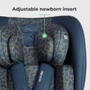 My Babiie MBCS200 360° Spin R129 Baby Car Seat – Top Tether, ISOFIX, Birth to 12yrs (40-150cm), i-Size, ERF, Group 0+/1/2/3, Rotating 360 Swivel - Navy Leo - 8