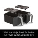 Ninja DZ201 Foodi 6-in-1 2-Basket Air Fryer with DualZone Technology, 8-Quart Capacity, and a Dark Grey Stainless Finish - 13