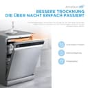 Midea Spülmaschine 60 cm MDWEF1433DSS-WE, Geschirrspüler Freistehend 14 Maßgedecke, Besteckkorb, höhenverstellbarer Oberkorb, Aqua-Stopp, Startzeitvorwahl, Silber - 6