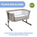 Chicco Next2Me Essential Cuna de colecho para Bebé, Cuna Co-Sleeping, Compatible con Diferentes Camas, Altura Ajustable, Buena Circulación del Aire, Colchón y Bolsa Incluidos, 0-6 Meses, Beige - 3