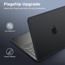 BlueSwan Cover compatibile con MacBook Pro 14 Pollici 2025 2024-2021 Pro/Max M5 A3434 M4 A3112 A3185 A3401 M3 A2918 A2992 M2 A2779 M1 A2442, Anti-crepa Custodia Rigida in TPU Anti-impronte- Nero Opaco - 4