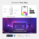 Nanoleaf Matter Essentials 5M HD Led Strip Light, Addressable RGB IC Led Strip - Smart and Multicolour, Matter Over WiFi, Bluetooth, 16M+ Colours, Works with Alexa Google Assistant Apple Homekit - 5