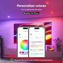 Nanoleaf Downlight LED Techo Empotrable WiFi, Inteligente Regulable Multicolor 550LM 1200K-6500K, Corte 75–85 mm,Smart Foco Empotrable Compatible con Alexa y Google - 6