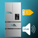 Cecotec Frigorifero Porta Francese Bolero CoolMarket FD 436 WD Inox E. 436L, Dispenser Acqua, Inverter Plus, No Frost, Multi Airflow, Fast Cooling/Freezing, Classe E, Metal Cooling, 83,6x63,6x183 cm - 3