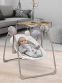 Chicco Swing&Play Altalena Elettrica Neonato 0 Mesi+ (fino a 9 Kg), 5 Velocità Dondolio, Melodie Rilassanti, Pieghevole, Compatta e Salvaspazio, Schienale 2 Posizioni, 0 Mesi - 4