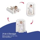 Chicco Mommy Pod 3in1, Riduttore Lettino Neonato, 81 cm x 49 cm, Nido per Bebè, 0-3 mesi per la Nanna, 0-8 mesi per il Tummy Time, Rivestimento in Cotone Organico, Lavabile in Lavatrice, Beige - 3