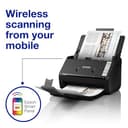 Epson WorkForce ES-550W Wireless Document Scanner | 45ppm / 90 ipm | 100-Sheet Auto Document Feeder | Colour | USB connectivity | Up to A4 - 3