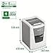 Leitz IQ Autofeed Small Office Cross Cut Paper Shredder P4, Automatic, 100 sheet, 34 Litre Bin Capacity, White, 80110000 - 5