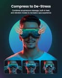 RENPHO Eyeris 1 RENPHO Massaggiatore per occhi con calore, massaggiatore riscaldato per emicrania, maschera per gli occhi con musica Bluetooth, rilassa e riduce l'affaticamento degli occhi - 3
