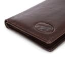 Mauro Pelletteria Mini Portafoglio Uomo in Vera Pelle Artigianale Made in Italy Portafoglio Uomo Piccolo Porta Carte di Credito Sei Scomparti e Tasca per Banconote Testa Moro - 5