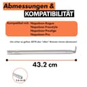 grillshop.at Ersatzteil Brenner Rogue 325/425/625, Freestyle 425, Prestige 500, Pro 500 Serien - Brennersatz Napoleon Gasgrill N100-0056 - Herstellerqualität aus Österreich GS035 - 2