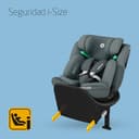 Maxi-Cosi Emerald 360 S i-Size, Silla coche bebé giratoria 360°multiedad, 0-12 años (40-150 cm), 360° FlexiSpin, 4 posiciones reclinación, Protección contra impactos laterales G-CELL, Tonal Graphite - 2