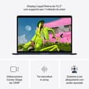 Apple MacBook Air 15'' con chip M5: progettato per l’AI, display Liquid Retina da 15,3'', 16GB di memoria unificata, 512 GB di archiviazione SSD, 10 CPU, 10 GPU, Wi Fi 7 – Mezzanotte - 3