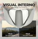 Everalo Visera compatible con Shoei Nxr 2 - Z8 - Xspr Pro - X15 - Cwr F2 (Cromo Espejo) - 7