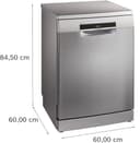 Bosch SMS6ECI15E Serie 6, Lavastoviglie Smart da libera installazione, Cestelli personalizzabili, Motore EcoSilence Drive, Lavaggio intensivo, 14 coperti, Acciaio, 60cm. - 3