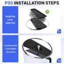 Zorplex Supporto verticale per PS5/PS5 Slim/PS5 Pro, Durevole Base Verticale con Tappetini Antiscivolo, Accessori per console Playstation, Compatible avec Playstation 5 (Digital e Disco) - 5