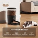 IMIPAW Automatic Cat Feeder, 5G & 2.4G WiFi Auto Dry Pet Food Dispenser with App Control, Programmable Timer, Dual Power Supply, up to 10 Meals per Day, Slow Feeder for Cats & Small Dogs - 7