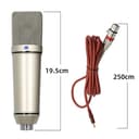 Microphone All Metal U87 Condenser Microphone Professional Recording Microphone For Computer/Laptop Podcast Gaming YouTube Singing Studio Suitable for Anchor, Dubbing Studio, Recording, st (Color : B - 7