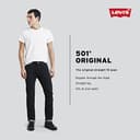 Levi's 501 Original Fit, Jeans Uomo, Stonewashed Black, 32W / 30L - 9
