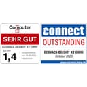 ECOVACS DEEBOT X2 Omni Robot Aspirapolvere Lavapavimenti con Stazione Svuotamento/Lavaggio Automatico, 8000Pa, Sottile Quadrato, Sollevamento Mop 15mm,Lavaggio Acqua Calda, Evitamento Ostacoli, YIKO - 2