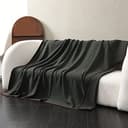 ACUSHLA MerinoWolle Wolldecke warm Decke Campingdecke Kuscheldecke 160x 200 cm (Wolle) – Militärische (Olive) - 6