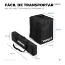 Vonyx VX822 – Pack de 2 Altavoces Columna Activos 1800W con woofer 12" Bluetooth 5.0 DSP emparejamiento estéreo entradas Micro USB XLR RCA diseño portátil Eventos DJ PA Streaming - 8