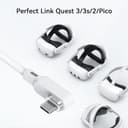 AMVR 16FT (5 m) Cable de conexión compatible con Meta Quest 3/3s/2/Pro y Pico 4 Series - Línea de datos USB-C de hasta 5 Gbps a USB 3.0 para juegos de PC y transmisión SteamVR - 8