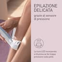 Panasonic ES-EY90 Epilatore Bagnato e Asciutto, Doppio Disco con 60 Pinzette, Testina Flessibile Pivotante a 90°, 3 Impostazioni di Velocità e Luce LED, 30 Minuti di Funzionamento, Testina Rasoio - 4