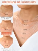 Silvora Cadena Plata de Primera Ley 925 Mujer Apilable con Colgante Collar Minimalista Rolo Cable 46cm 1.5mm Regalo Madre Amiga Pareja - 3