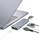 ZanBix USB C Hub, 7-in-2 USB Adaptador para MacBook Pro Air Thunderbolt 4 Dock HDMI 4K, 100W PD, 40Gbps, USB-C 3.0, 2 USB-A 3.0, Lector Tarjetas SD/TF, Compatible con MacBook M1/M2/M3/M4 - 1