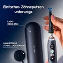 Oral-B iO Series 9 Elektrische Zahnbürste, Doppelpack — Electric Toothbrush, Inkl. 3 Aufsteckbürsten, Lade-Reise-Etui, Schnellladestation — 7 Modi für Zahnpflege, Designed by Braun, Schwarz und Rosa - 2