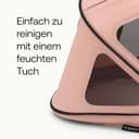 Bugaboo Dragonfly Sonnendach mit Lüftungsfenstern, ausziehbar für zusätzlichen und optimalen Sonnenschutz, wasserabweisend, Morning Pink - 5