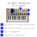 Arturia MiniLab 3 Champagne — 25 Key USB MIDI Keyboard Controller With 8 Multi-Color Drum Pads, 8 Knobs and Music Production Software Included - 6