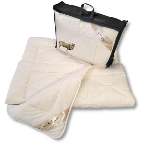 Meivita Merino Schafschurwolle Ganzjahresdecke (135 x 200 cm)