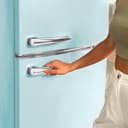 Cecotec Frigorífico 2 Puertas Retro de 215 L Bolero CoolMarket 2D Origin 215 Blue E. Altura 148,2 cm y 55,2 cm de Ancho, Luz, Tirador Cromado, Bandejas Cristal, Control de Temperatura, Azul - 7