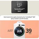 LG W4X7016TWB 11kg/6kg Washer Dryer with AI Direct Drive - White - 4