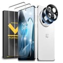 HOMEMO Protector de Pantalla para OnePlus 13 5G, Película de Vidrio Templado 2 Piezas+ Protector de Lente de Cámara 2 Piezas, 9H Dureza, Antihuellas, HD Clara, Sin Burbujas, Anti-Scratch - 1