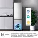 Hisense RB440N4CCB - Frigorífico Combi, Eficiente Clase B, Capacidad 336 L, Multi-air Flow, Micro Vents Cooling, Congelamiento Rápido, Total No Frost, Puerta Reversible, Color Inox - 12