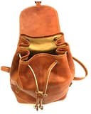 Zaino in Vera Pelle Made in Italy Vintage Borsa Donna Cuoio- Artigiani Toscani VICTOR LINE SRL - 2