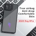 KNOXS Cover per Asus ROG Phone 8 Pro/Phone 8, Traslucido [Anti Ingiallimento] TPU Antiurto Custodia, PC Smerigliato Anti-impronta per Asus ROG Phone 8 Pro/Phone 8 Cover (Nero Smerigliato) - 9