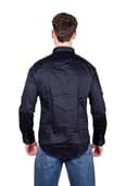 Armani Exchange Smart Stretch Satin Camicia, Blu (Navy 1510), Small Uomo - 2