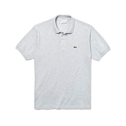 Lacoste Herren Polo-Shirt Kurzarm L1264, Männer Polo-Hemd,3 Knopf,Regular Fit,Grau,5