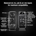 IK Multimedia iLoud MTM MKII - Coppia di monitor da studio hi-end compatti di nuova generazione con correzione ambientale ARC integrata, emulazione dei diffusori, 100W. Include microfono ARC. Nero - 6