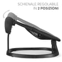 KikkaBoo Sdraietta Neonati Elettrica ZAZU, Dondolo Neonati Elettrico, Altalena per Neonato, Movimento Silenzioso 3 Direzioni e 3 Velocità, Schermo Touch, Pannello Musicale con Timer (Nero) - 4