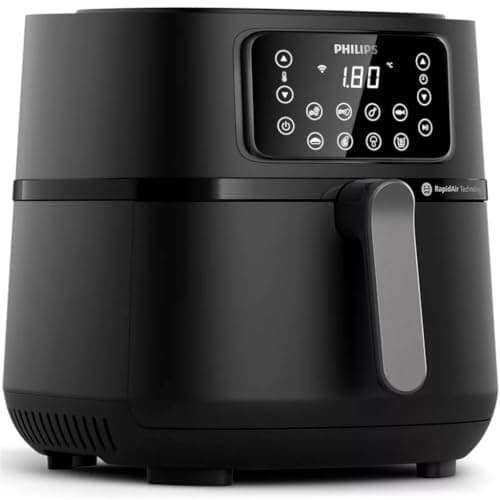 PHILIPS Connected Airfryer XXL HD9285/96 5000 Series Oil-Free Fryer 7.2L 6 People 16 Presets Black
