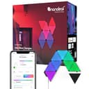 Nanoleaf Shapes Ultra Black Triangle Starter Kit, 9 Smarten Dreieckigen LED Panels RGBW - Modulare WLAN 16 Mio Farben Wandleuchte, Musik & Bildschirm Sync, Funktioniert mit Alexa Google Apple - 1