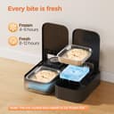 Dispenser Crocchette Gatto Umido Automatico: Distributore Cibo Gatti con Ciotola in Acciaio Inossidabile - Dosatore Crocchette per Gatti con Timer di 48 Ore - Adatto sia per Alimenti Secchi che Umidi - 3